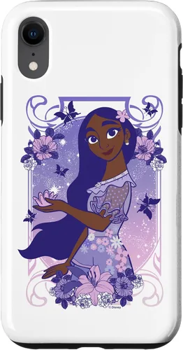 Funda para iPhone XR Disney Encanto Isabella Dreamy Floral Retrato