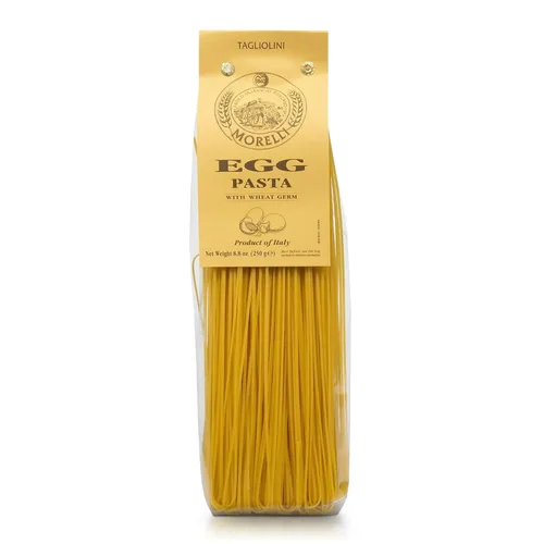 Morelli Pasta de huevo Tagliolini Pasta italiana - Pasta gourmet - Hecho a mano en pequeños lotes - Fideos de pasta italiana importados - Pasta de