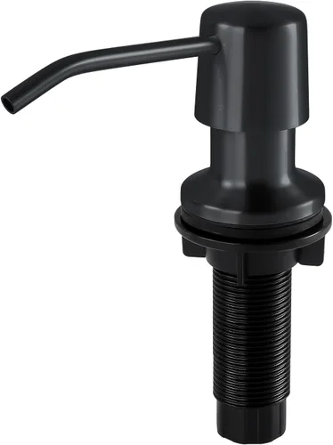 Miniatura 4 de Dispensador de jabón para fregadero de cocina, boquilla de 4 pulgadas y botella de capacidad de 16 onzas, dispensador de jabón negro para encimera