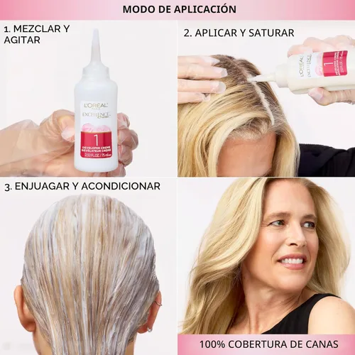 Miniatura 6 de L'Oreal Paris Excellence Crème - Tinte permanente para el cabello, color de cabello de triple cuidado, complejo Pro-Keratina para una cobertura