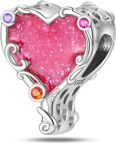 Miniatura 129 de KUNSIR Los abalorios se adaptan a pulseras Pandora para mujer, plata de ley 925, cuentas colgantes de joyería para niñas, dijes de feliz cumpleaños