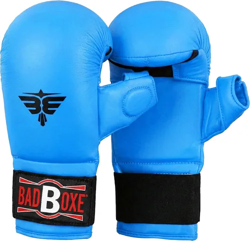 Miniatura 3 de Guantes profesionales de entrenamiento de karate WKF Guantes de karate con cierre elástico para el pulgar/gancho y bucle Tamaño premium