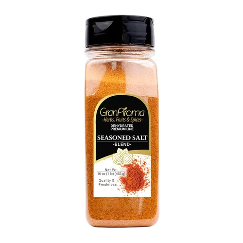 GranAroma Sal sazonada, mezcla salada, condimento para carnes a la parrilla, verduras asadas y sopas (16 onzas)