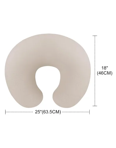 Miniatura 2 de Fundas de almohada de lactancia, funda de muselina para almohadas de lactancia, cómodas para bebés niñas y niños (beige)