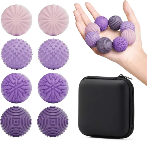 Miniatura 9 de luckdoor Bolas Magnéticas de Silicona Fidget para Adultos y Adolescentes, 4PCS Juguetes Sensoriales para Aliviar el Estrés para Autismo TDAH Verde