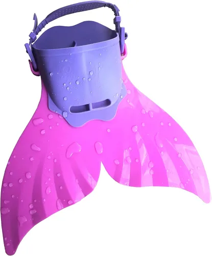 Miniatura 4 de GALLDEALS Monoaleta de sirena, aleta de natación para niños, niñas, niños, aleta de sirena para entrenamiento de natación