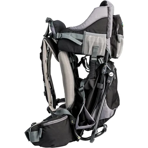 Miniatura 3 de ClevrPlus Canyonero Mochila de Camping para Bebé Senderismo Niño Pequeño Portabebés con Soporte y Visera Parasol, Negro Negro medianoche