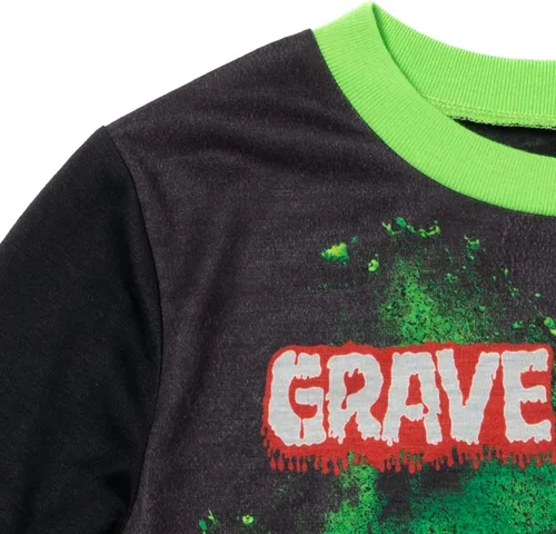 Miniatura 5 de Monster Jam Grave Digger - Camisa y pantalones de pijama