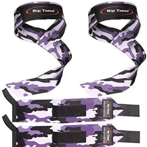 Miniatura 8 de Rip Toned Wrist Wraps & Lifting Straps Combo – Dynamic Duo Push & Pull Support for Weightlifting – Wrist Support Wraps + Padded Grip Straps for