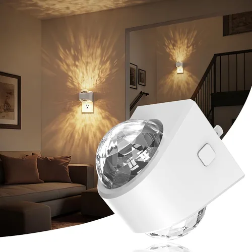Miniatura 36 de JandCase Luces nocturnas enchufables a la pared, proyector de estrellas, luz nocturna de galaxia automática 3CCT, enchufe con sensor de luz