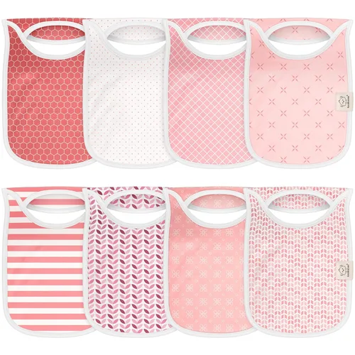 Miniatura 22 de KeaBabies Paquete de 8 baberos para bebé para niños y niñas, baberos sin botones para bebés que babean durante la dentición, recién nacidos, suaves
