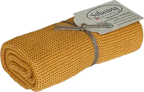 Miniatura 36 de Solwang Toallas de mano de cocina de algodón danés 100% algodón orgánico, hechas en la India (amarillo brillante orgánico)