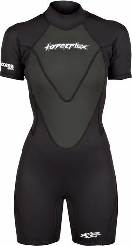 Miniatura 6 de HYPERFLEX Traje de neopreno corto de 0.098 in para hombre y mujer, surf, deportes acuáticos, buceo, esnórquel, cómodo, flexible, ajuste anatómico