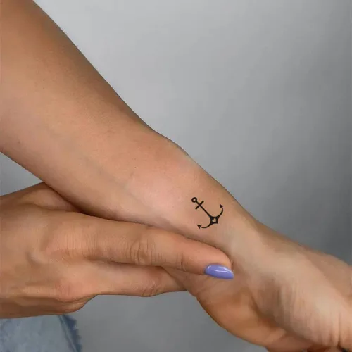 Miniatura 6 de 2 hojas de tatuajes temporales pequeños pequeños para mujeres y hombres, manos, cuello, muñeca y cara, lindas calcomanías de tatuaje de dibujos