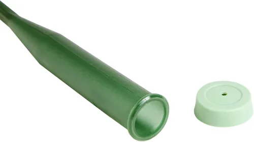 Miniatura 6 de Bright Creations Tubos de agua florales - 6 y 12 pulgadas, verdes, paquete de 30 frascos de agua con tallo de flor con tapas para ramos y centros