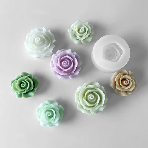 Paquete de 2 moldes de flores florecientes de resina – Moldes de silicona de fundición de resina para decoración del hogar y fabricación de velas,