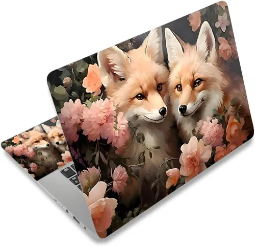 Miniatura 25 de Adhesivo para laptop de 12.1-15.6 pulgadas, calcomanía reutilizable universal de vinilo para laptop, protector de arte impermeable en color panal