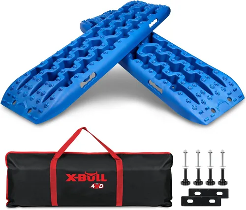Miniatura 10 de X-BULL Nuevas Pistas de Tracción de Recuperación Arena Barro Nieve Escalera para Neumáticos 4WD (Naranja, 3gen)