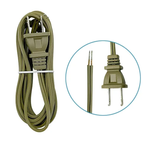 Miniatura 2 de Kit de luz de lámpara, kit de lámpara de mesa de reparación o recableado, enchufe de 3 vías y cable a juego de 8 pies con accesorios esenciales