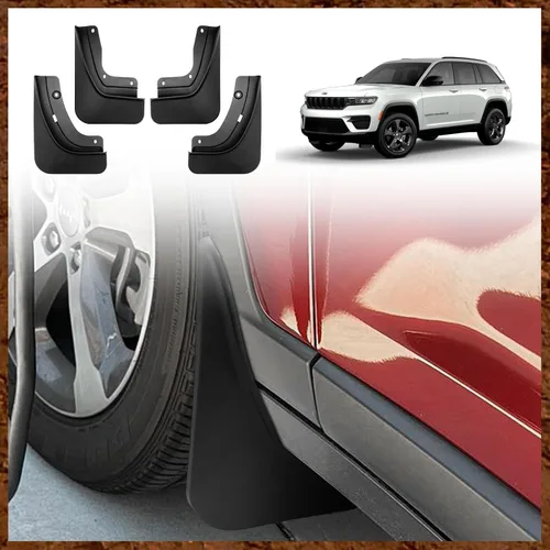 Muslogy para Grand Cherokee 2025 2024 2023 2022 Guardabarros Delantero y Trasero Sin Necesidad de Perforación Compatible con Guardabarros para Jeep