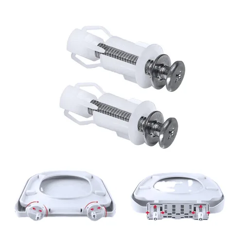 Miniatura 4 de Tornillos de asiento de inodoro de fijación superior, tapa de tuerca, fijación de cacerola, kit de montaje de agujeros ciegos, accesorios