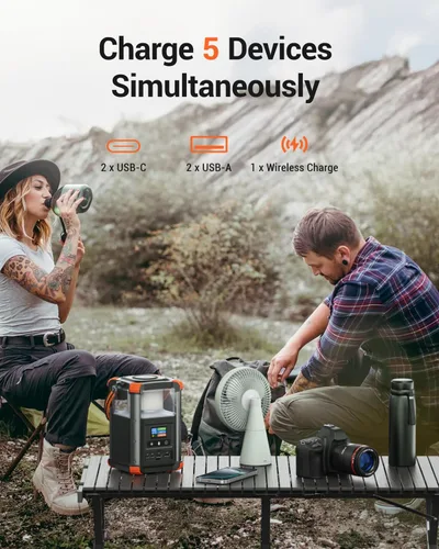 Miniatura 8 de BLAVOR Estación de energía portátil, generador para exteriores de 236.8 Wh/64,000 mAh, generador pequeño de carga rápida bidireccional USB C de 100