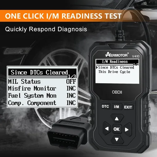 Miniatura 6 de Escáner OBD2, Herramienta de Diagnóstico de Escáner de Coche V410: Lector de Códigos de Falla del Motor, Herramienta de Escaneo con Datos