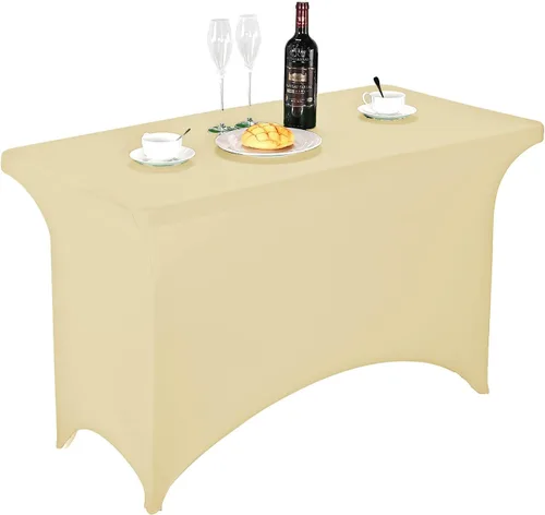 Miniatura 138 de FORLIFE - Funda de mesa de elastano, mantel ajustado de 4 pies para mesas rectangulares, funda elástica para patio, universal para bodas, banquetes
