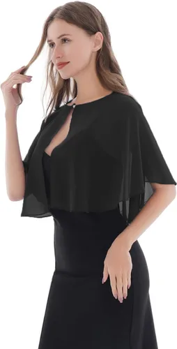 Miniatura 6 de Capelet de gasa para novia, chales suaves y envolturas para vestidos de mujer, accesorios