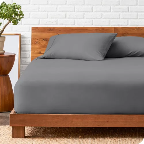 Miniatura 10 de Bare Home Juego de sábana bajera y fundas de almohada, microfibra ultrasuave de 1800 hilos, lujosa, doble cepillado, bolsillos profundos, ajuste 13