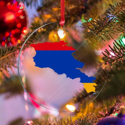 Miniatura 14 de Bandera de Albania, silueta de árbol, adorno de decoración de árbol de Navidad, bandera nacional, recuerdo de árbol de Navidad, recuerdo de Albania