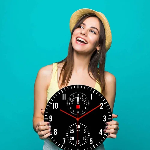 Miniatura 9 de Reloj de pared moderno de 15 pulgadas, reloj de batería de cuarzo silencioso, fácil de leer, sincronización precisa, adecuado para el hogar