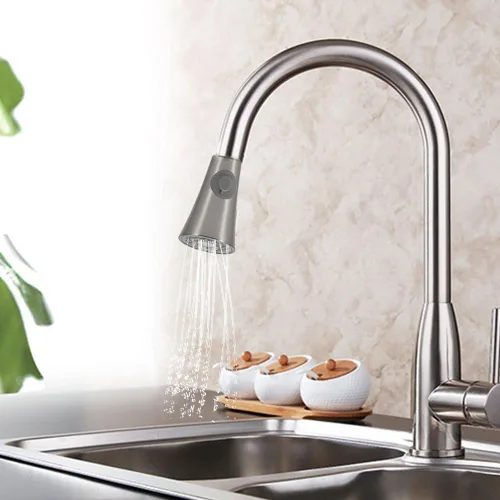 Miniatura 2 de Cabezal de pulverización de grifo abatible, boquilla rociadora de grifo de fregadero de cocina simple en ángulo, cabezal de grifo de repuesto