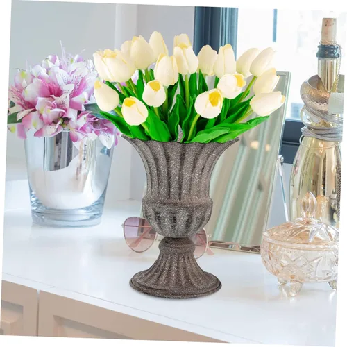 Miniatura 3 de Soporte de escritorio para jarrón conmemorativo de cementerio, soporte de escritorio, jarra de agua, tumba, florero, urna, urna de hierro, maceta