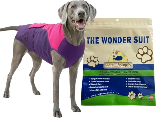 Surgi Snuggly - Soporte lavable de pañal desechable para perros, hecho con tela estadounidense - se ajusta a cachorros y perros adultos - un