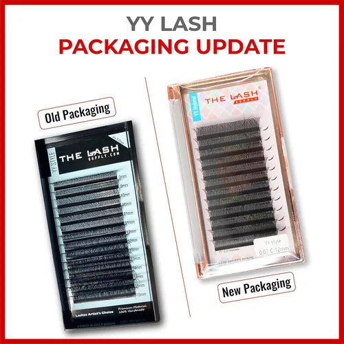 Miniatura 9 de THE LASH SUPPLY YY - Extensiones de pestañas híbridas profesionales, rizo C/D, 0.354-0.591 in de longitud, 0.07 de grosor, pestañas postizas negras