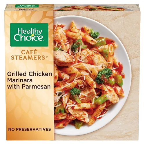 Miniatura 4 de Gourmet Kitchn Healthy Choice - Paquete variado de vaporizadores de café, 4 marinara de pollo a la parrilla con parmesano, teriyaki de res