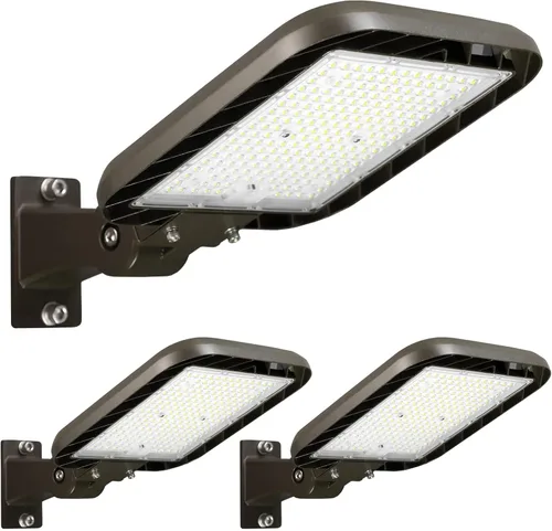Miniatura 11 de Luz LED de estacionamiento de 300 W, instalación rápida, luz de caja de zapatos de montaje de brazo ajustable 5000K, 45000lm luz del atardecer al