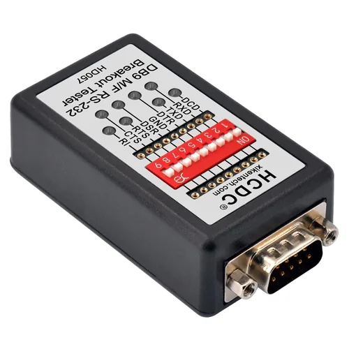 Miniatura 3 de Monitor LED RS232 Breakout Tester, DB9 macho a hembra, HCDC HD057