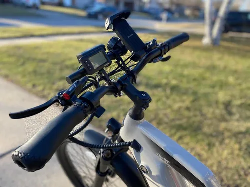 Miniatura 7 de Manillar elevado para bicicleta Boenoea 25.4/31.8mm Longitud 620mm, de aleación de aluminio, (50mm 90mm 120mm), Negro