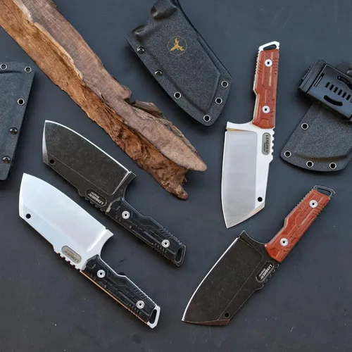 Miniatura 9 de Cuchillo de táctica de alta resistencia, hoja fija de espiga completa, mango de lino de acero Sleipner, para caza, camping, caza