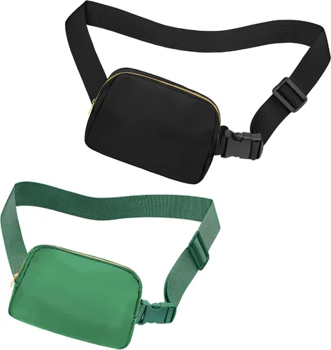 Miniatura 61 de Riñonera cruzada para mujeres y hombres, bolsa para cinturón para senderismo con correa ajustable, riñonera para correr, entrenamiento, deportes