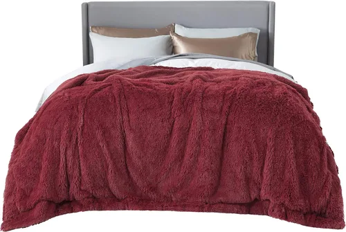 Miniatura 9 de Bedsure GentleSoft Manta de Tiro de Piel Sintética Esponjosa y Suave para Sofá, Forro Polar Sherpa Suave Regalos Acogedores para Mujeres, Manta