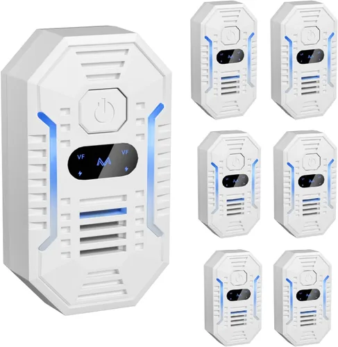 Miniatura 8 de Repelente ultrasónico de roedores para interiores y control de plagas, repelente ultrasónico de plagas para cucarachas, ratas, insectos, mosquitos