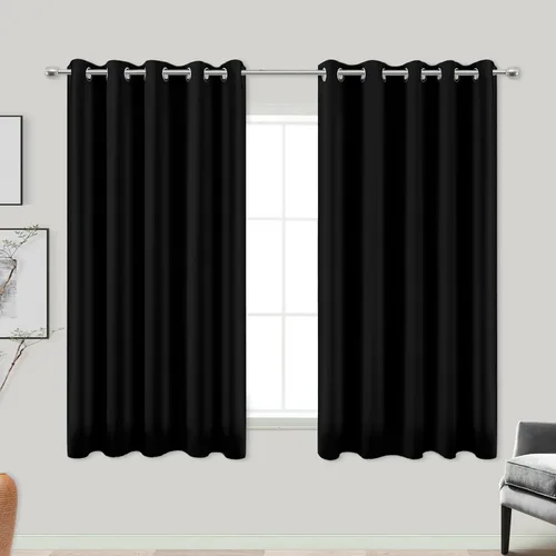 Miniatura 88 de Cortinas opacas de 72 pulgadas extra anchas para dormitorio, puerta corrediza de vidrio y patio, 2 paneles con ojales para oscurecer ventana grande