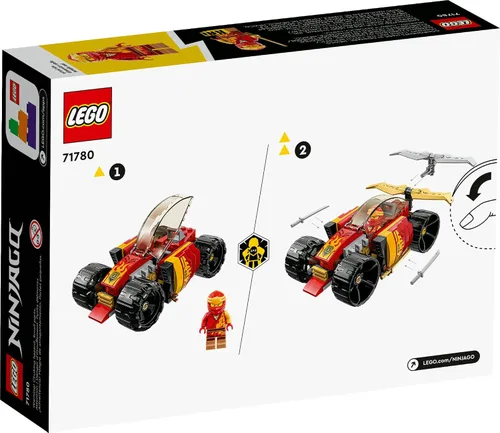 Miniatura 6 de LEGO NINJAGO Kai's Ninja Race Car EVO, juego de juguetes de construcción 2 en 1, los niños pueden construir un vehículo todoterreno o automóvil