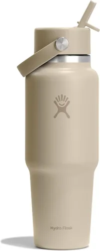 Miniatura 35 de Hydro Flask Botella de agua de viaje – Acero inoxidable aislado – Tapa ancha con pitillo, antiderrames, a prueba de fugas en 24 oz Trillium Pink
