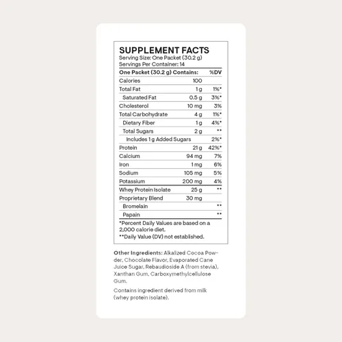 Miniatura 2 de THORNE - Proteína de suero aislada - 21 gramos de proteína de suero fácil de digerir en polvo - Certificado NSF para el deporte - Chocolate - 14.79