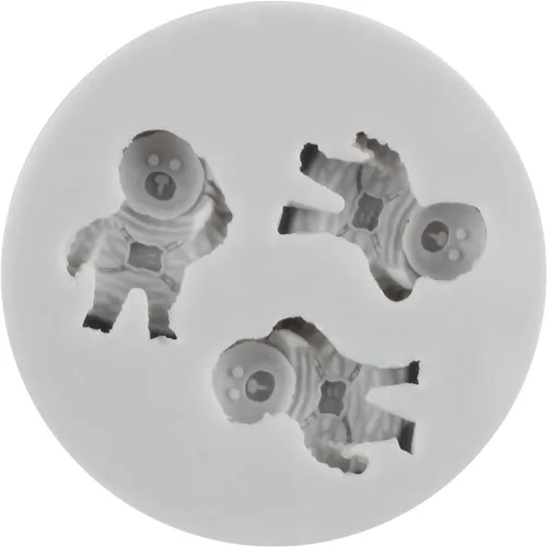 Miniatura 9 de Sijiangmold Molde de silicona para astronauta, diseño de astronauta, planeta, cohete, satélite, fondant, para cupcakes, decoración de pasteles