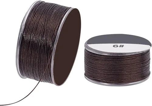 Miniatura 10 de PH PandaHall Cadena de nailon de 0.004 in de 100 yardas de hilo de cuentas de nailon blanco hilo de semillas de hilo pulsera hilos cuerda de costura